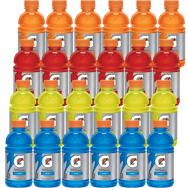 Gatorade Classic Thirst Quencher, Variety Pack, 12 Ounce Bottles (Pack of 24) Via Amazon