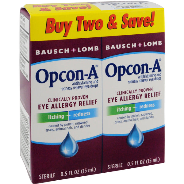 Bausch & Lomb Opcon-A Eye Drops, 0.5 Ounce (Pack of 2) Via Amazon