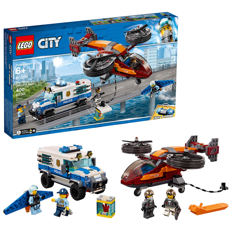 LEGO City Sky Police Diamond Heist 60209 Building Kit, 2019 (400 Pieces) Via Amazon