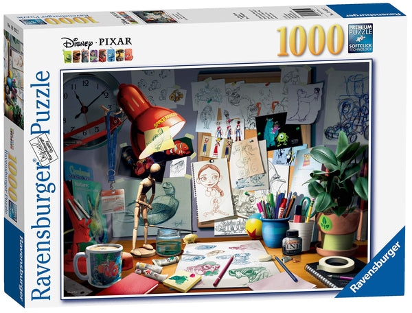 Ravensburger Disney Pixar - The Artist's Desk Puzzle 1000 Piece Jigsaw Puzzle Via Amazon