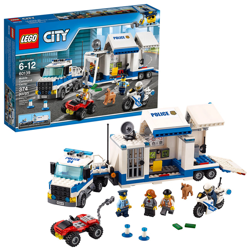 LEGO City Police Mobile Command Center Truck Building Toy (374 Pieces) Via Amazon