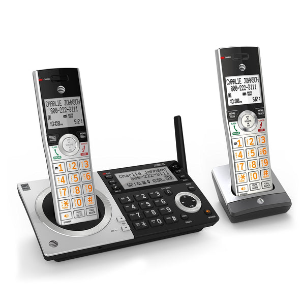 AT&T  Expandable Cordless Phone with Smart Call Blocker with 2 Handsets Via Amazon