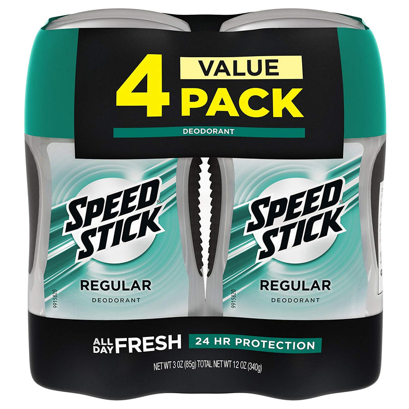 Speed Stick Deodorant for Men, Regular - (4 Pack) Via Amazon