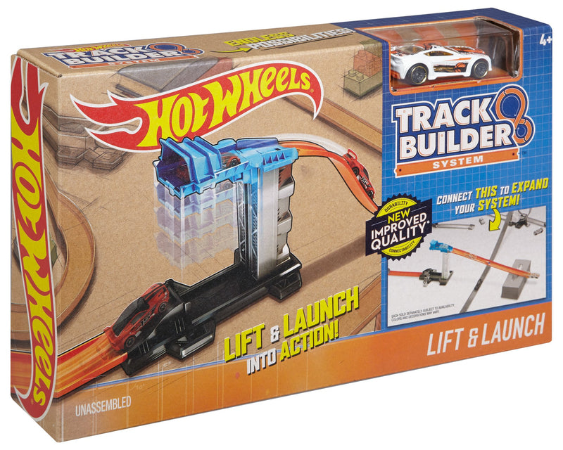 Hot Wheels Workshop Track Builder Lift & Launch Track Extension Via Amazon