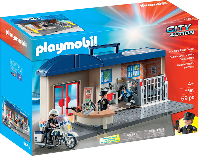 PLAYMOBIL Take Along Police Station Via Amazon