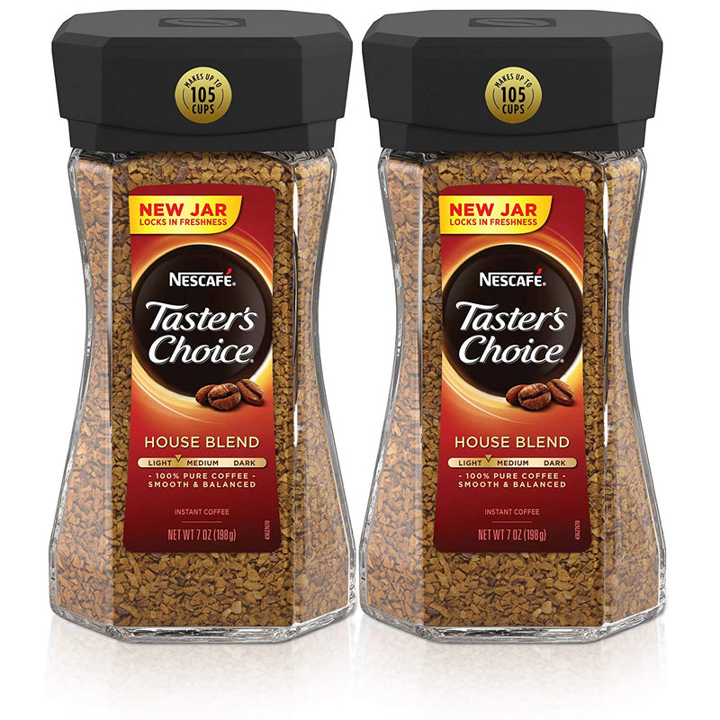 Nescafe Taster's Choice House Blend Instant Coffee, 7 Ounce (Pack of 2) Via Amazon