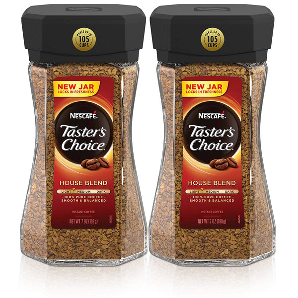 Nescafe Taster's Choice House Blend Instant Coffee, 7 Ounce (Pack of 2) Via Amazon