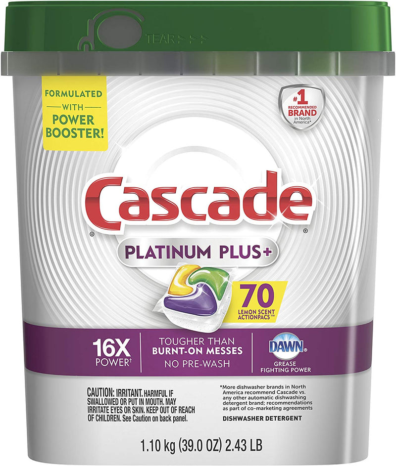 Cascade Platinum Plus Dishwasher Detergent Via Amazon