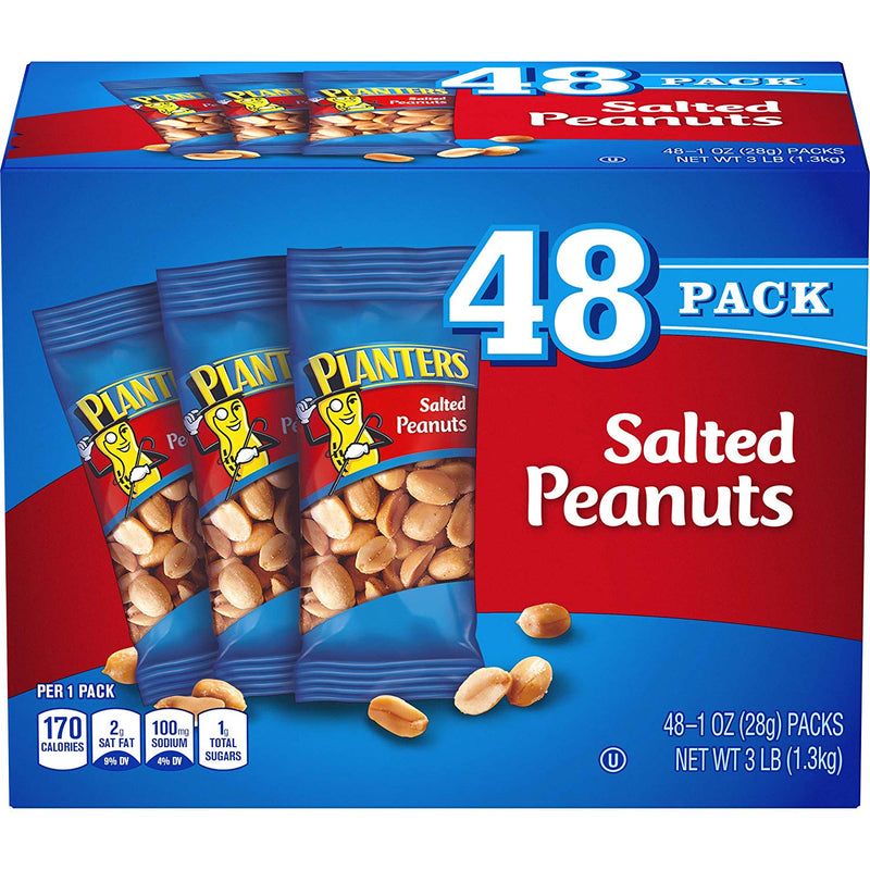 Planters Salted Peanuts, 48 count Via Amazon