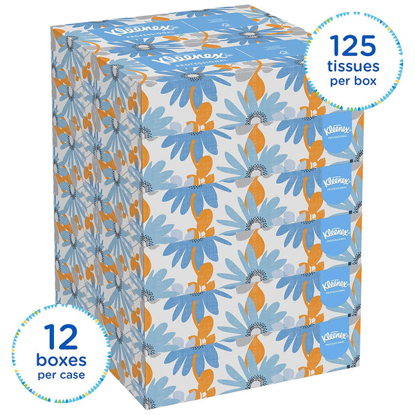 12 Boxes Kleenex Professional Facial Tissue Flat Boxes Via Amazon