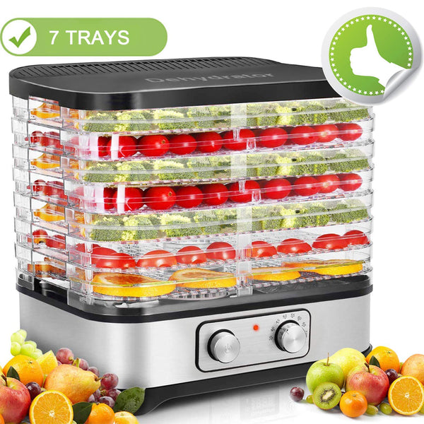 7 Removable Layers Fast Food Dehydrator Machine with Temperature Control Via Walmart