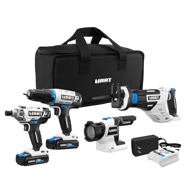 HART 20-Volt Cordless 4-Tool Combo Kit Via Walmart