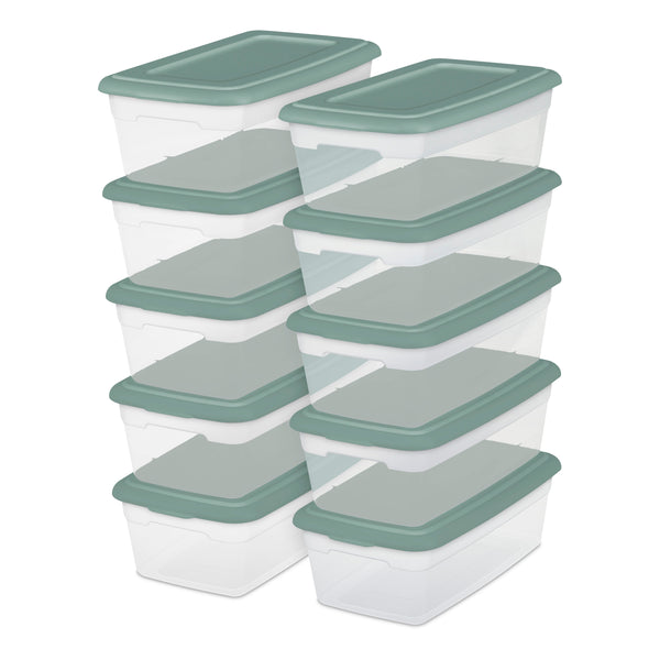 Set of 40 Sterilite 6 Qt. Storage Boxes Via Walmart