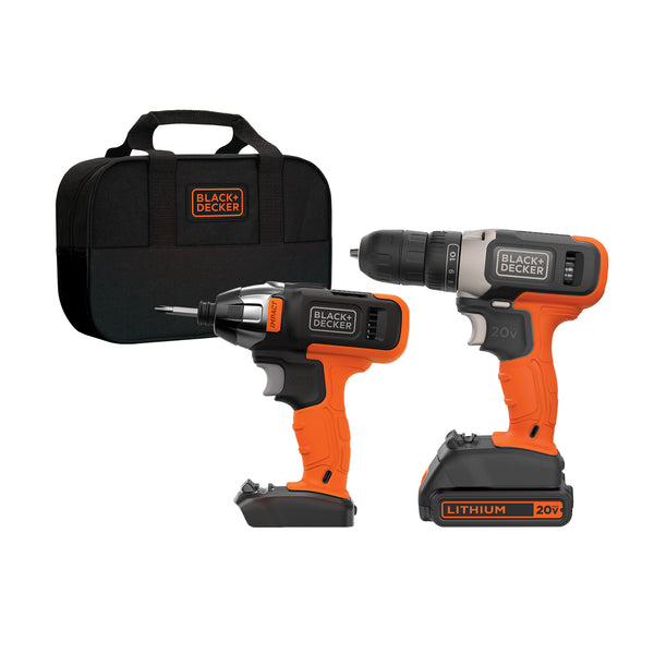 BLACK+DECKER 20V MAX* 2 Tool Cordless Drill Via Walmart