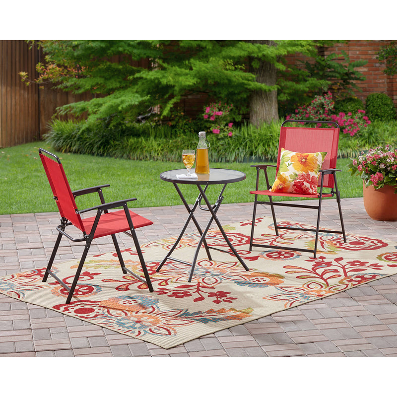 Mainstays Pleasant Grove 3-Piece Folding Bistro Set Via Walmart