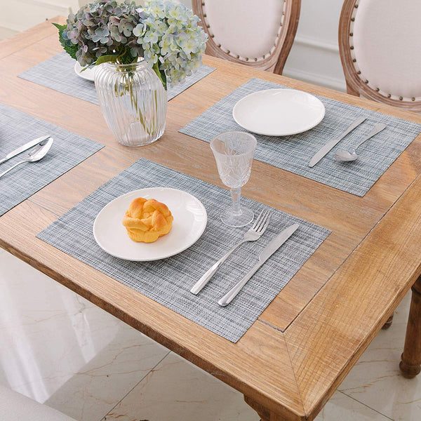 4 Heat-Resistant Placemats, Stain Resistant Washable Via Amazon