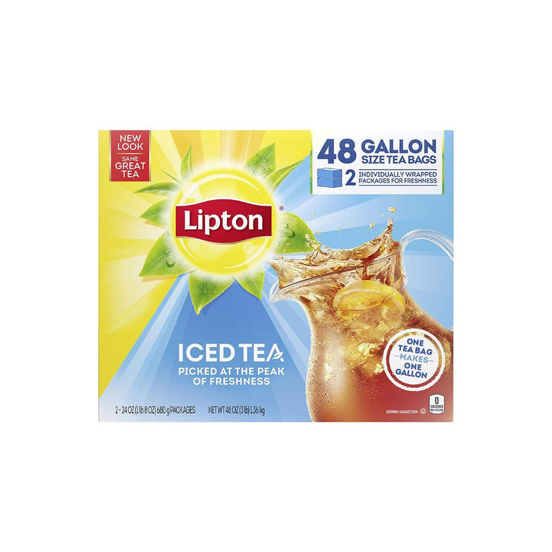 Box Of 48 Lipton Gallon-Sized Iced Tea Bags Via Amazon