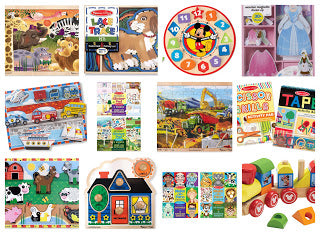 Melissa & Doug Wooden Puzzles and Activity Sets Via Amazon