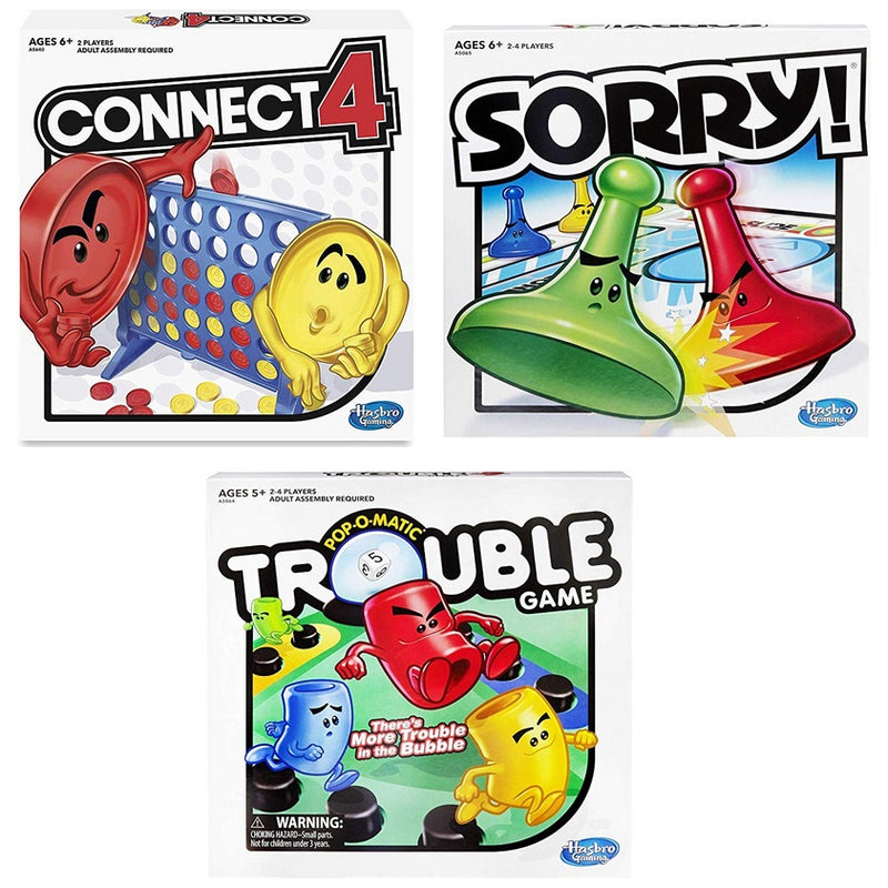 Hasbro Connect 4 Game, Sorry! Game, or Trouble Game Via Amazon