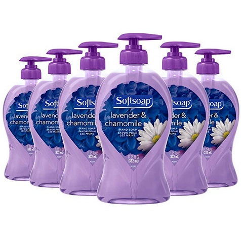 6 Pack Softsoap Liquid Hand Soap, Lavender and Chamomile - 11.25 fluid ounces Via Amazon