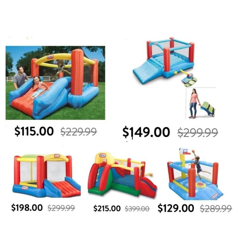 Little Tikes Jr. Jump 'n Slide Bouncer - Inflatable Jumper Bounce House
Via Walmart