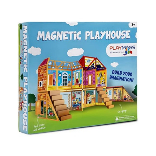 Playmags Magnetic Playhouse Building Set With 48 Magnetic Tiles Via Amazon