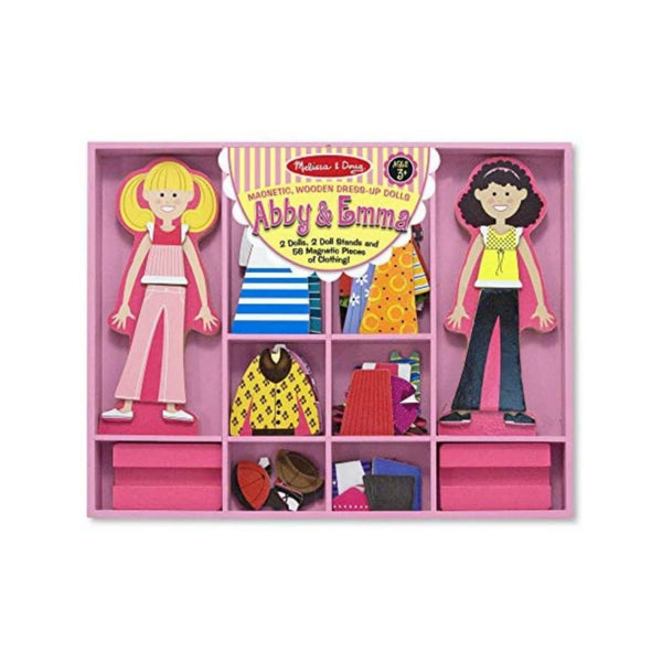Melissa & Doug Abby and Emma Deluxe Magnetic Wooden Dress-Up Dolls Play Set (55+ pcs)
Via Amazon