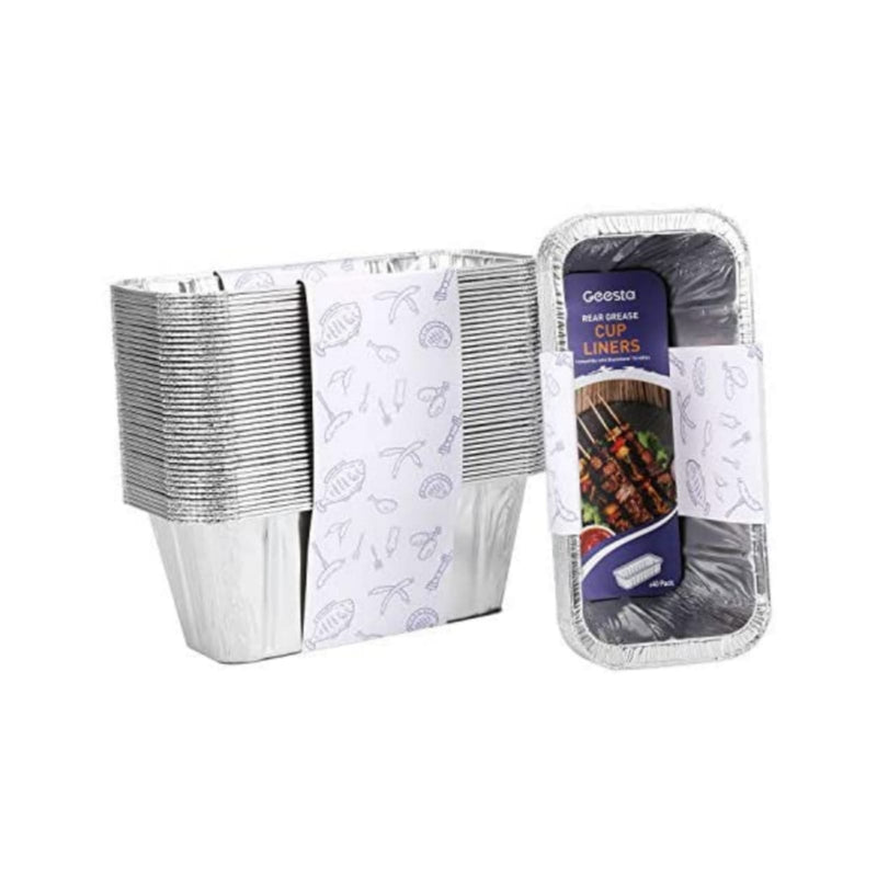 40 Pack Blackstone Grease Cup Liners Aluminum Foil Drip Pan
Via Amazon