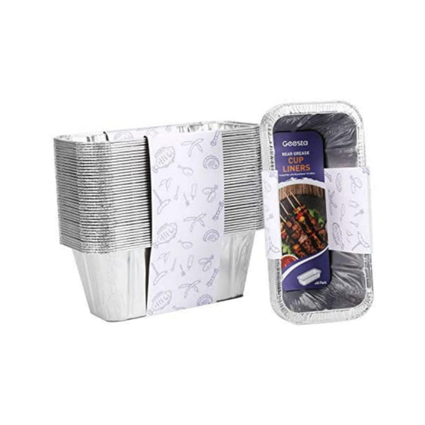 40 Pack Blackstone Grease Cup Liners Aluminum Foil Drip Pan
Via Amazon