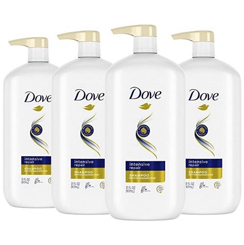 4-Pack Dove Nutritive Solutions Intensive Repair Shampoo, 31 Oz Pump Bottles Via Amazon
