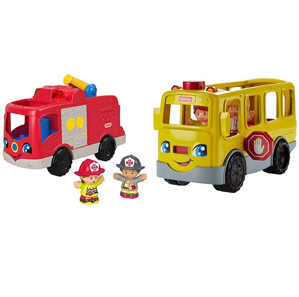 Fisher-Price Little People Fire Truck or School Bus Via Amazon