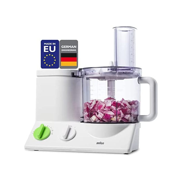 Braun 12 Cup Food Processor Includes 7 Attachment Blades + Chopper and Citrus Juicer Via Amazon