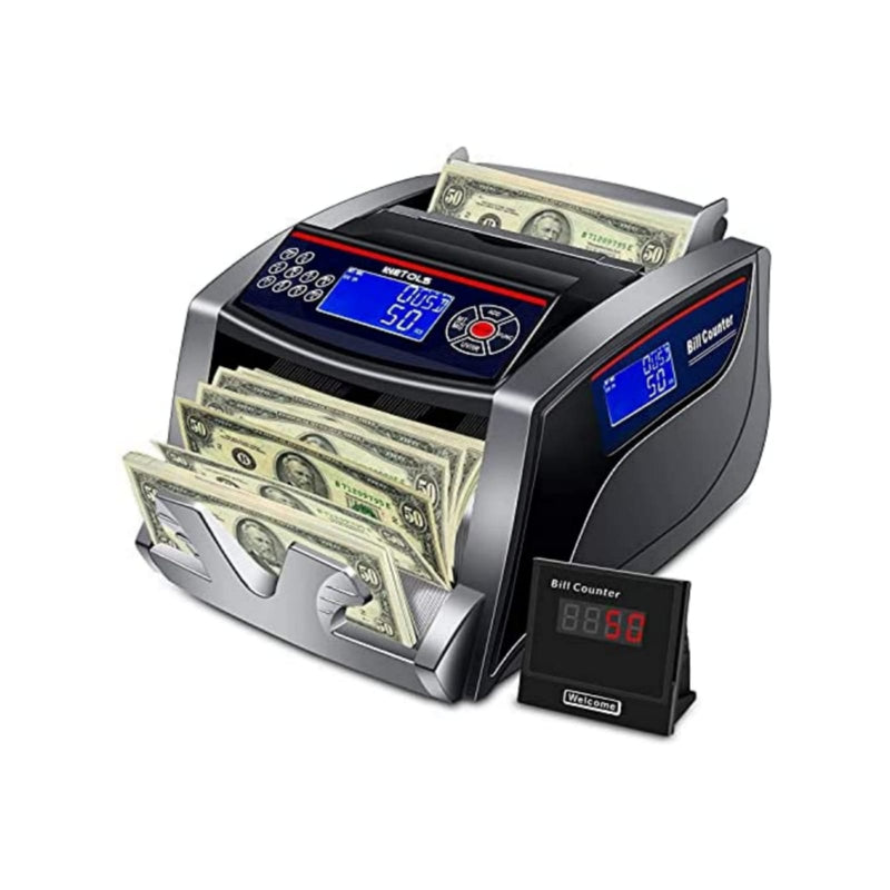  Money Counter Machine with 3 Screens Via Amazon