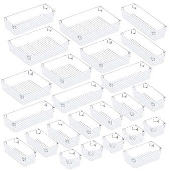 24-Pc Desk Drawer Organizer Set Via Amazon
