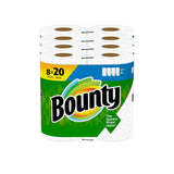 8 Family Rolls Of Bounty Paper Towles = 20 Regular Rolls Via Amazon