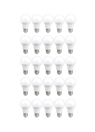 25-Pack AmazonCommercial 40 Watt Equivalent LED Light Bulbs, Soft White Via Amazon