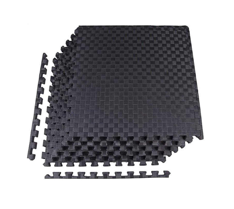 BalanceFrom Puzzle Exercise Mat with EVA Foam Interlocking Tiles Via A