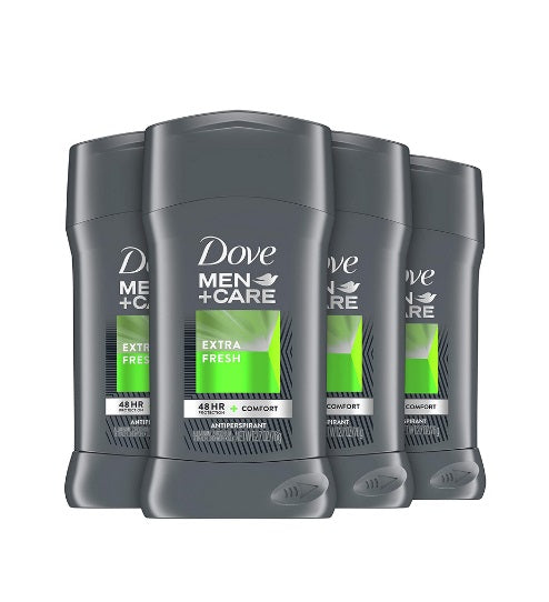 4-Pk Dove Men+Care Antiperspirant Deodorant, Extra Fresh Via Amazon