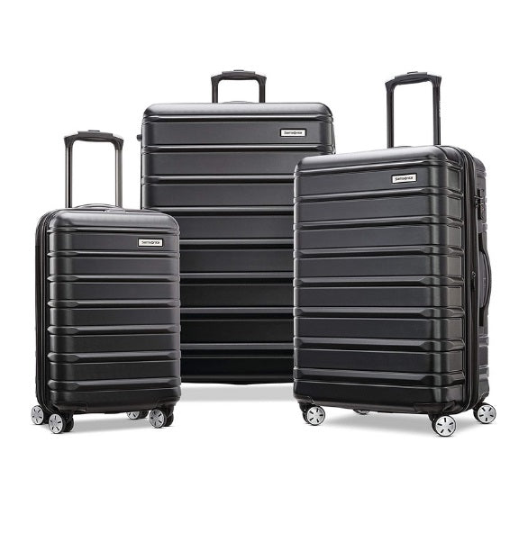 3-Piece Samsonite Omni 2 Hardside Expandable Luggage Set with Spinner Wheels Via Amazon
