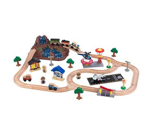 KidKraft Bucket Top Mountain Train Set with 61 Pieces