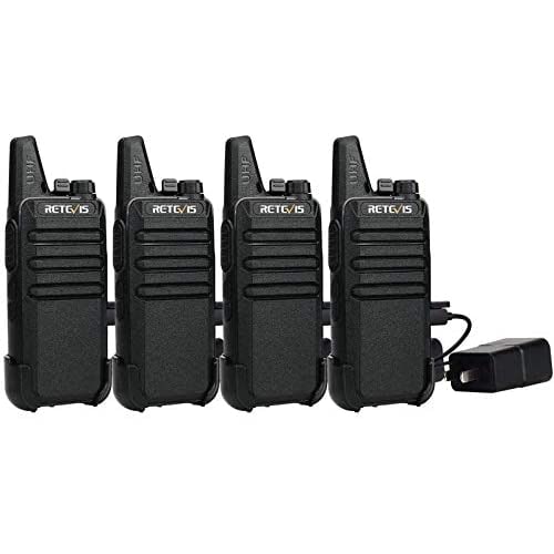 4-Pack Two Way Radio Long Range Rechargeable Walkie Talkie Via Amazon