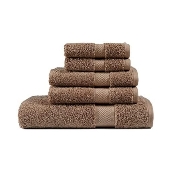 5 Piece Mocha Bath Towel Set via Amazon