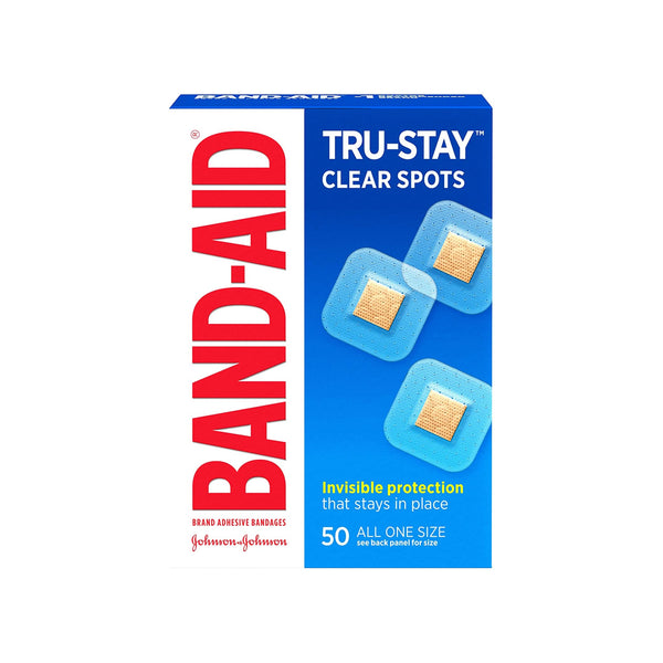 50-Count Band-Aid Tru-Stay Clear Spots Bandages Via Amazon