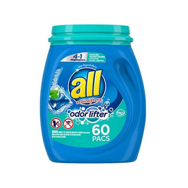 60 all Mighty Pacs Laundry Detergent
Via Amazon