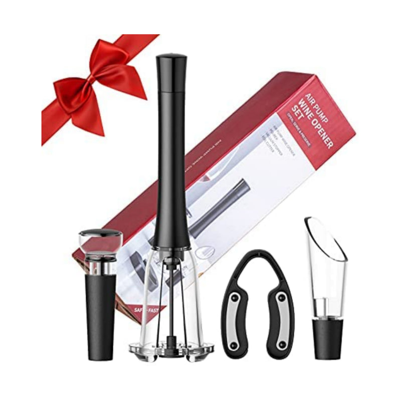 4 Pcs Wine Bottle Opener Corkscrew Set Via Amazon