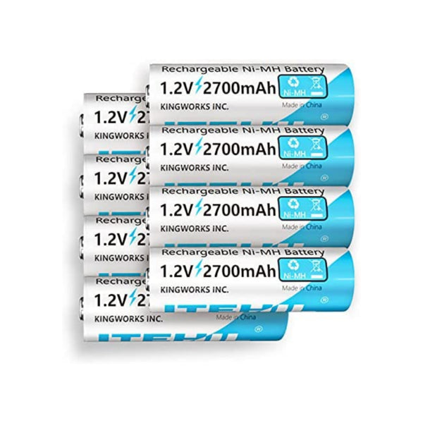 8 Counts of Rechargeable AA Battery
Via Amazon