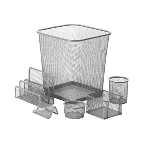 6 Pcs Mesh Desk Set Via Amazon