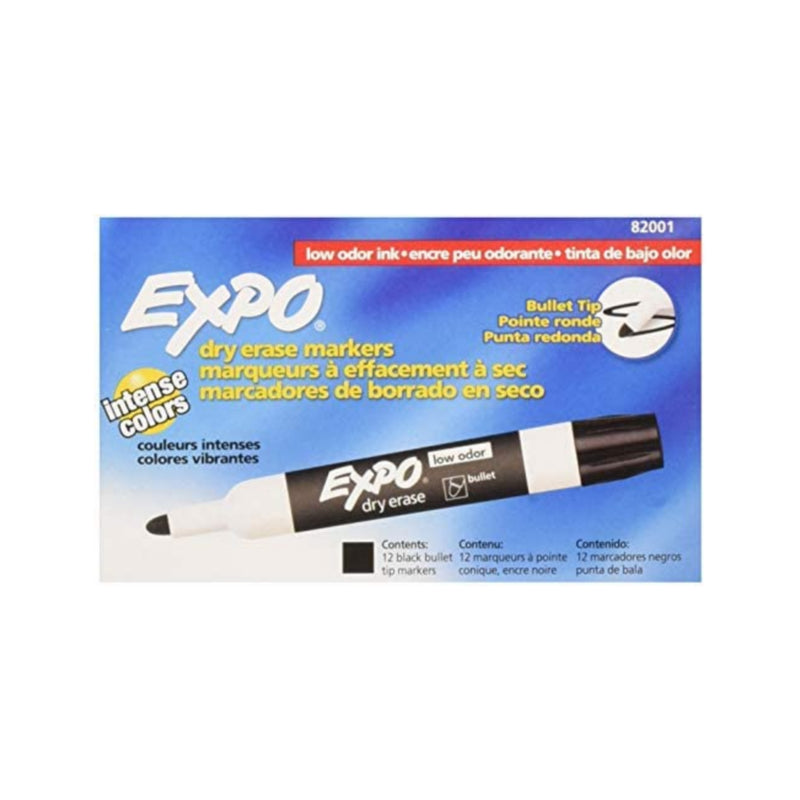 12-Pack EXPO Bullet Black Dry Erase Markers
Via Amazon