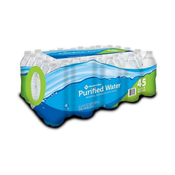 Member's Mark Purified Bottled Water (Pack of 45) Via Amazon