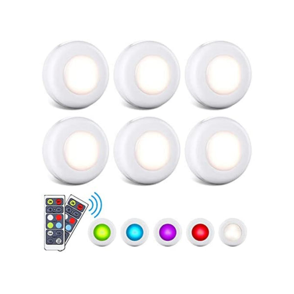 6-Pack Wireless LED Color Changing Puck Lights with Timing
Via Amazon